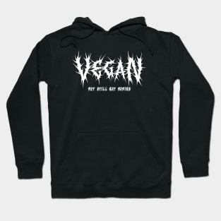 death metal vegan satirical goth humor Hoodie